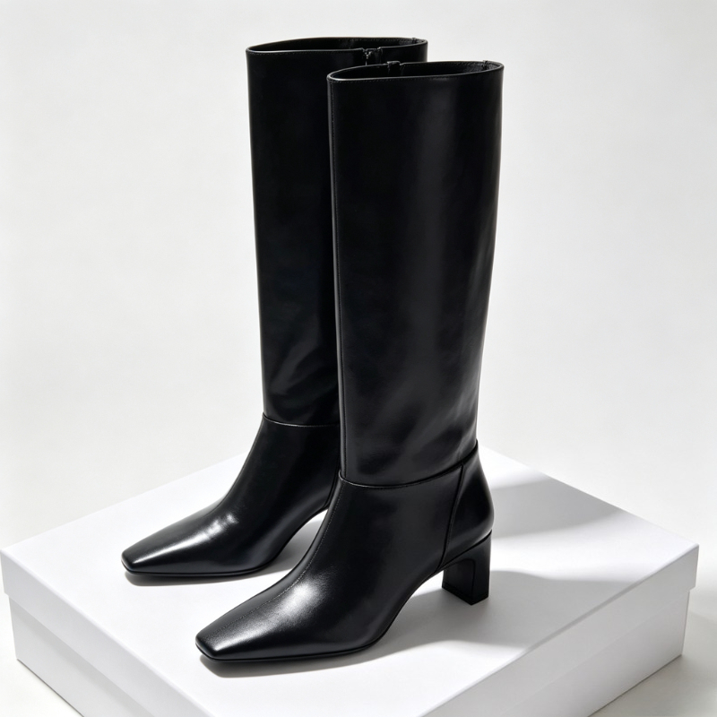Street Fashion Brands - Fashion Leather Kitten Heels Women Boots