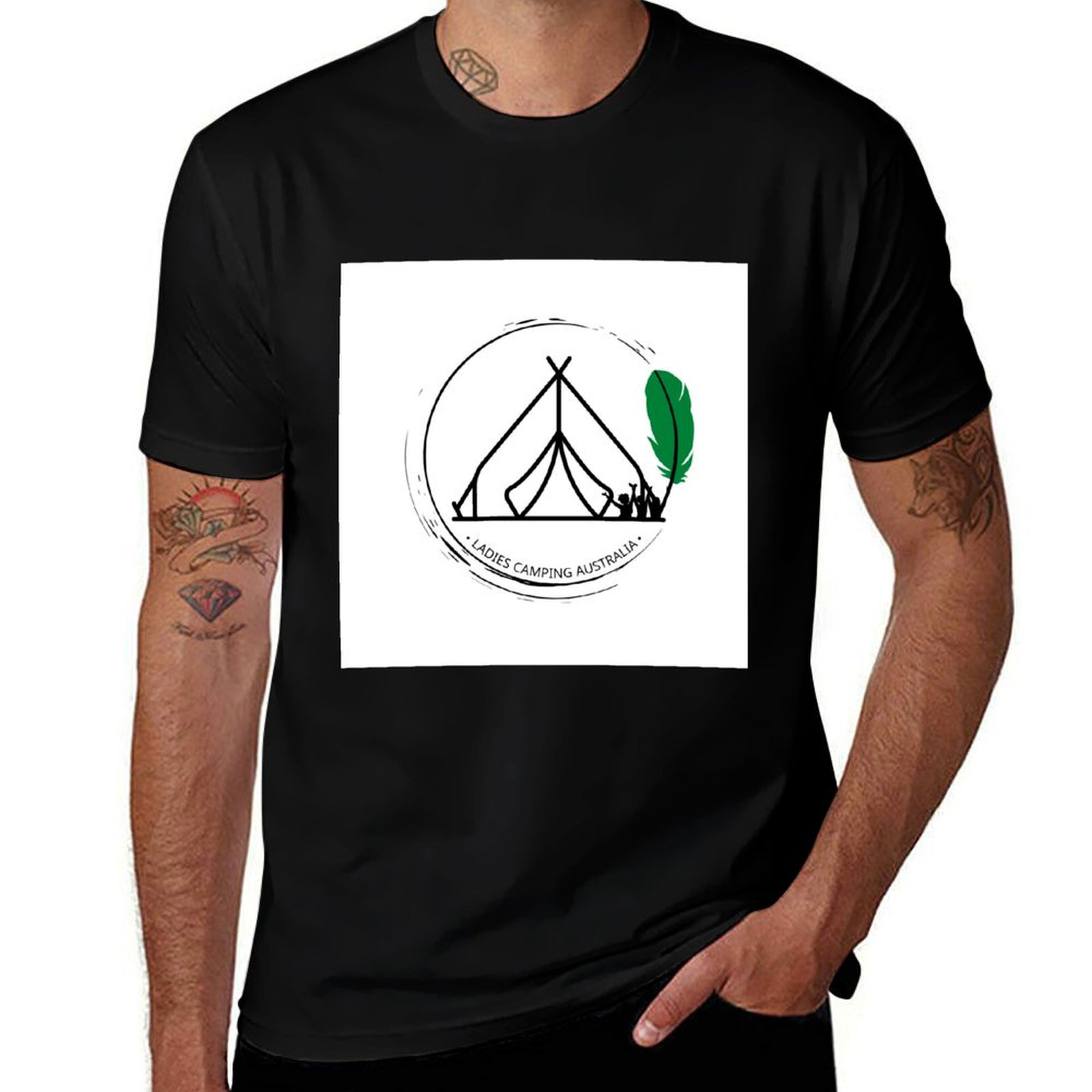 Street Fashion Australia - Vic text Design-Ladies Camping Australia T-Shirt