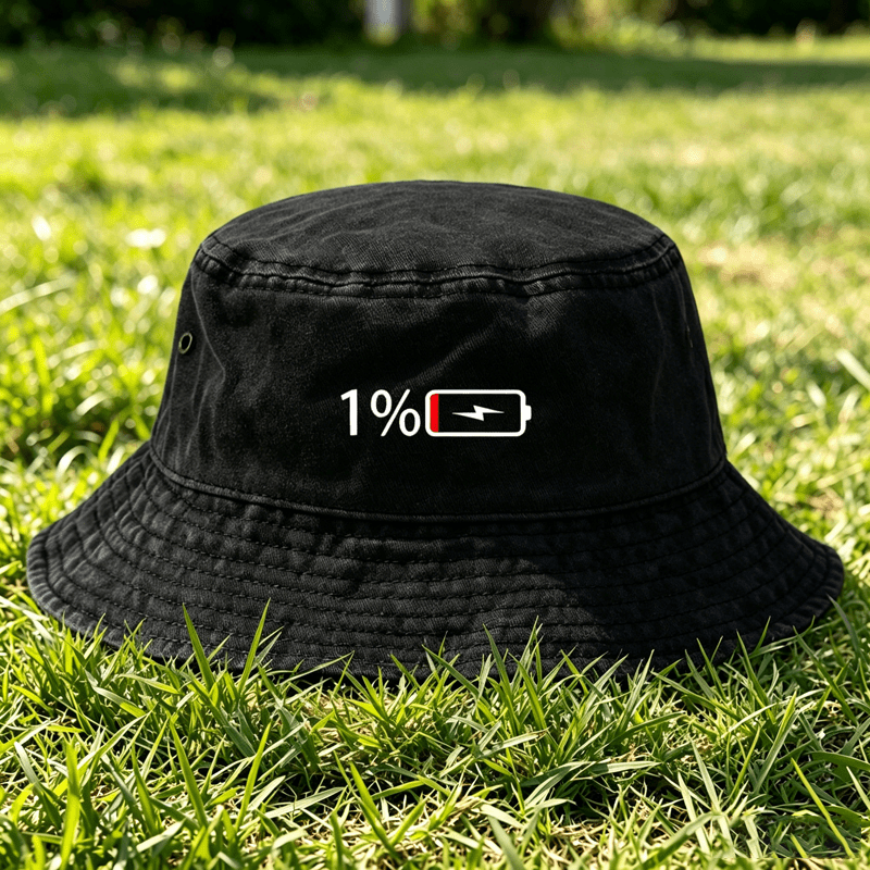 Bucket Hat Embroidered - 1pc Retro Easy Washed Fisherman Hat,