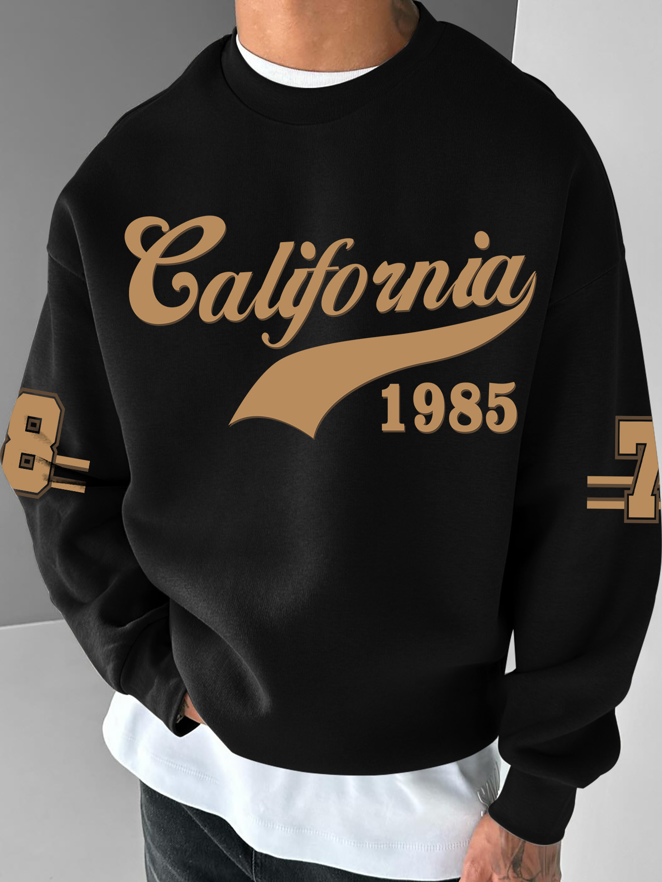 Street Fashion California - Men Women Fashion Sweatshirt, California 1985