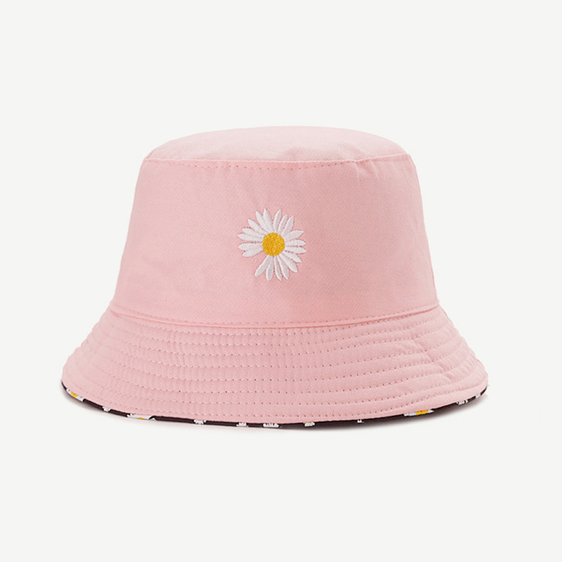 Summer Daisy Double-Sided  Buc - Bucket Hat Embroidered recension och pris