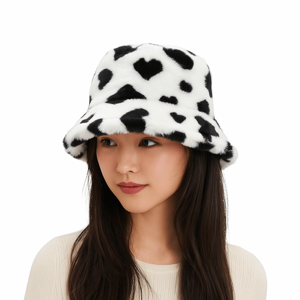 Sweet Faux Fur Fisherman Hat T - Bucket Hat Embroidered recension och pris