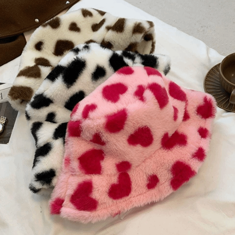 Sweet Faux Fur Fisherman Hat T - Bucket Hat Embroidered recension och pris