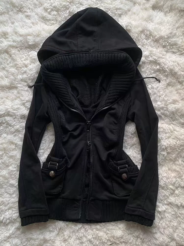 Black Fashion New Trend Women  - Street Fashion Zip Up Hoodie recension och pris
