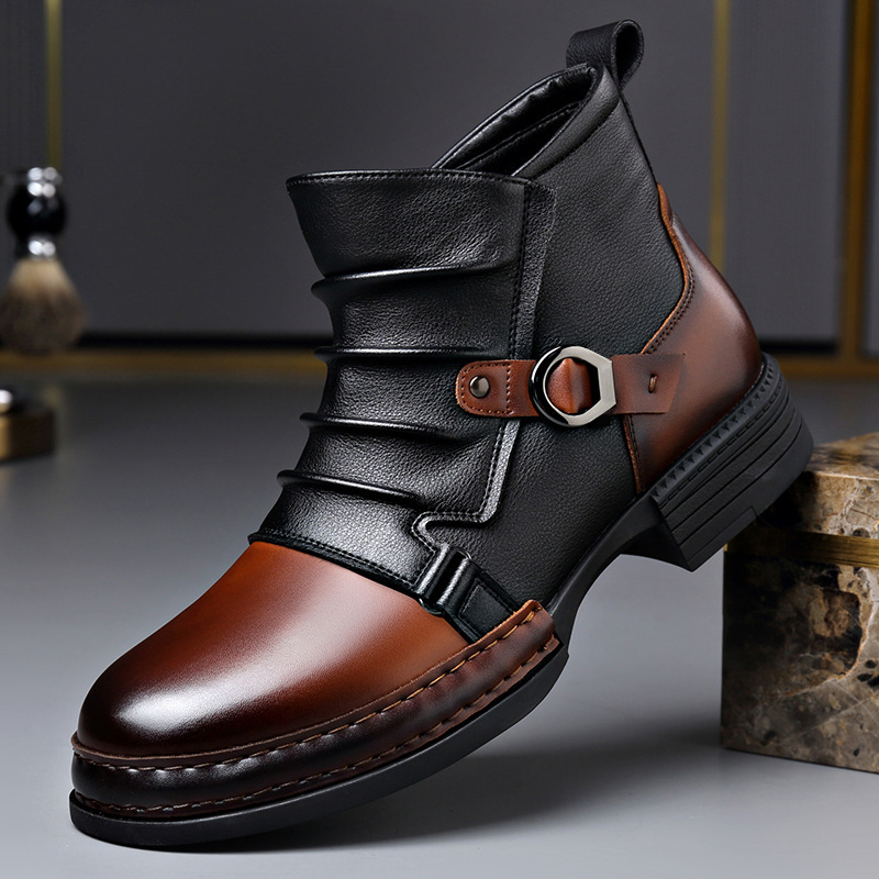 Autumn Winter Retro Ankle Boot - Street Fashion Style Male recension och pris