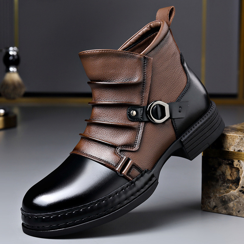 Autumn Winter Retro Ankle Boot - Street Fashion Style Male recension och pris