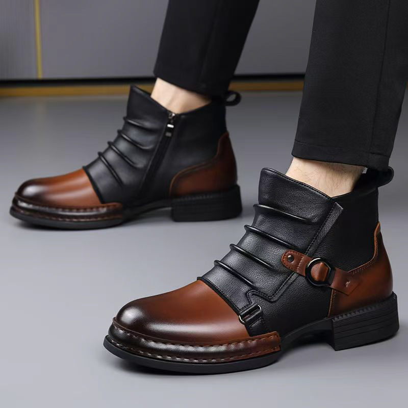 Autumn Winter Retro Ankle Boot - Street Fashion Style Male recension och pris