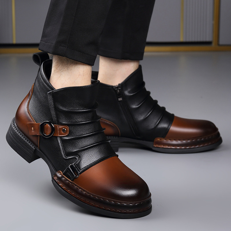Autumn Winter Retro Ankle Boot - Street Fashion Style Male recension och pris