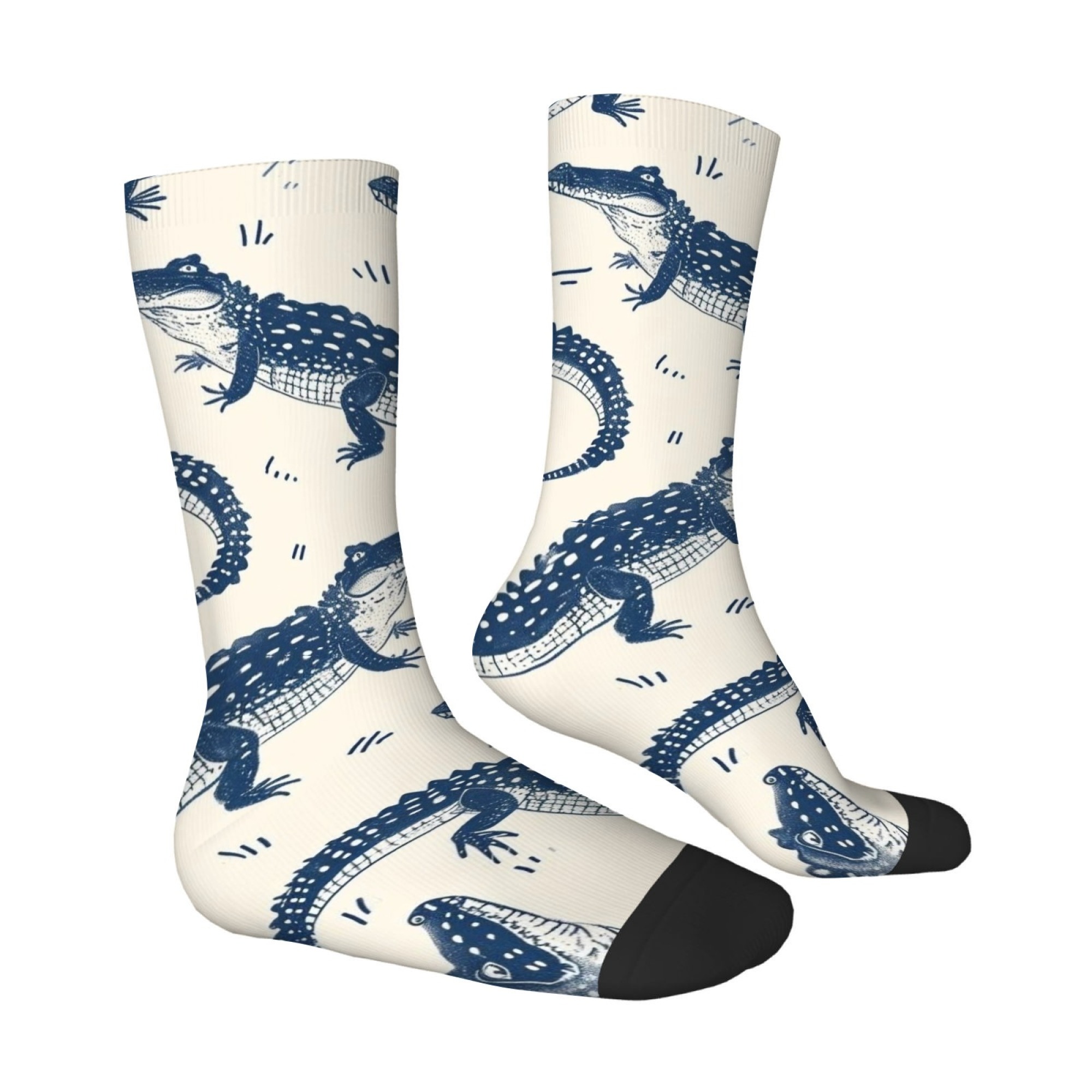 Cute Cartoon Crocodile Print M - Street Fashion Style Youtube recension och pris