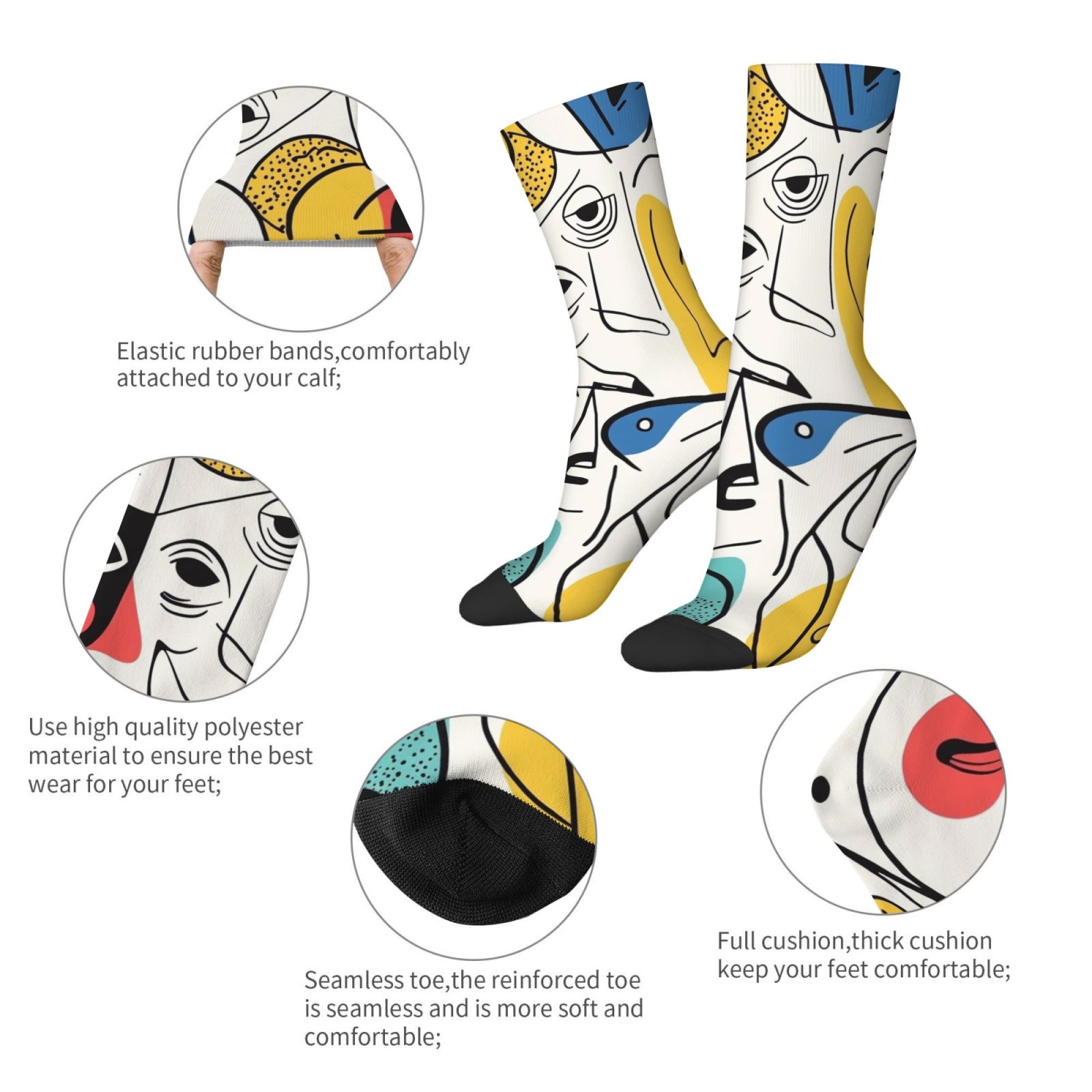 Picasso-style Abstract Print M - Street Fashion Style Youtube recension och pris