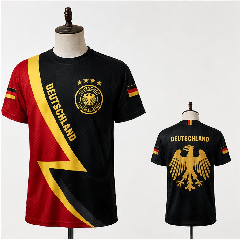 Mens Germany Round Neck T Shir - Street Fashion Germany recension och pris