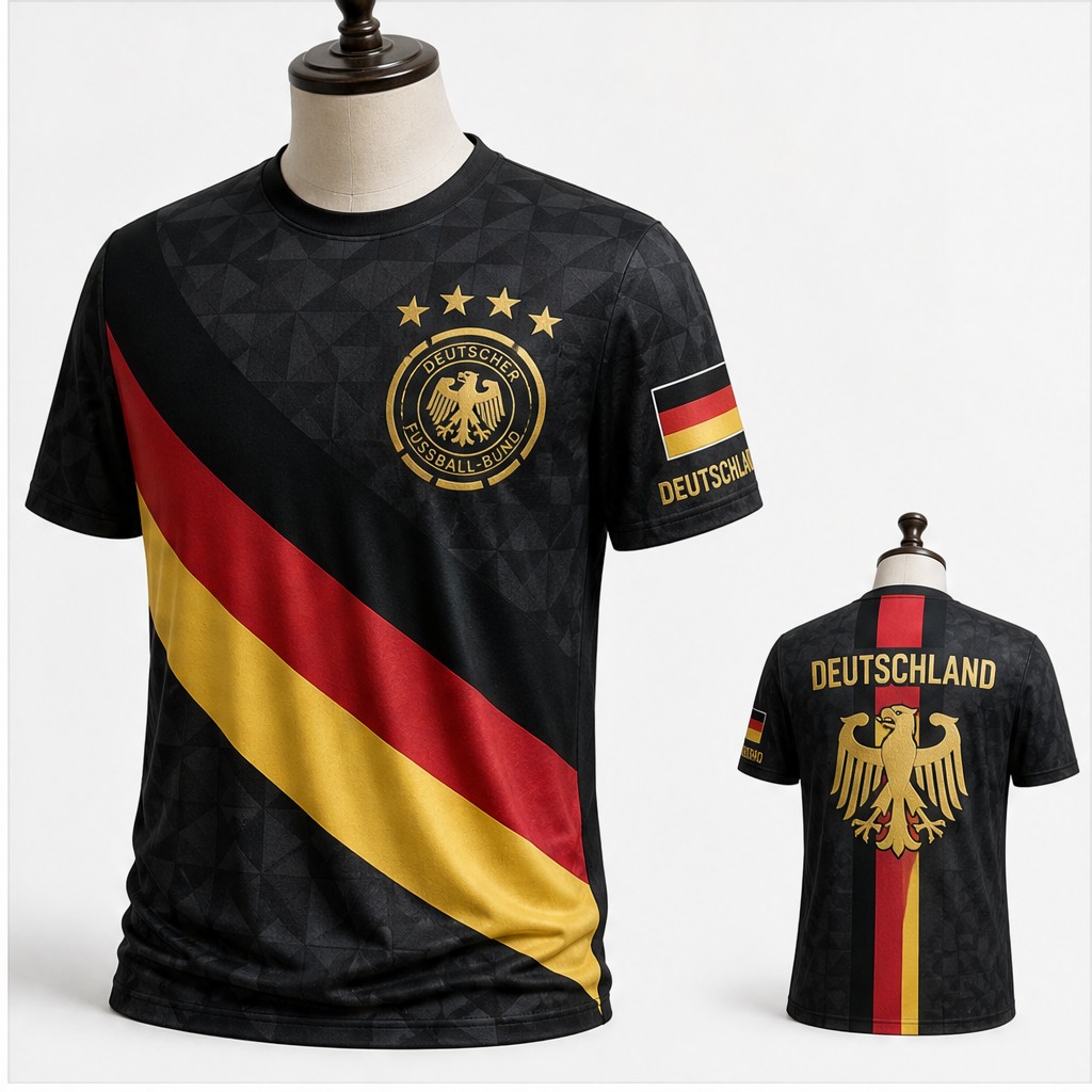Mens Germany Round Neck T Shir - Street Fashion Germany recension och pris