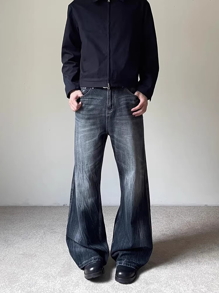 Washed Blue Grey  Pattern Men' - Street Fashion Vibes recension och pris