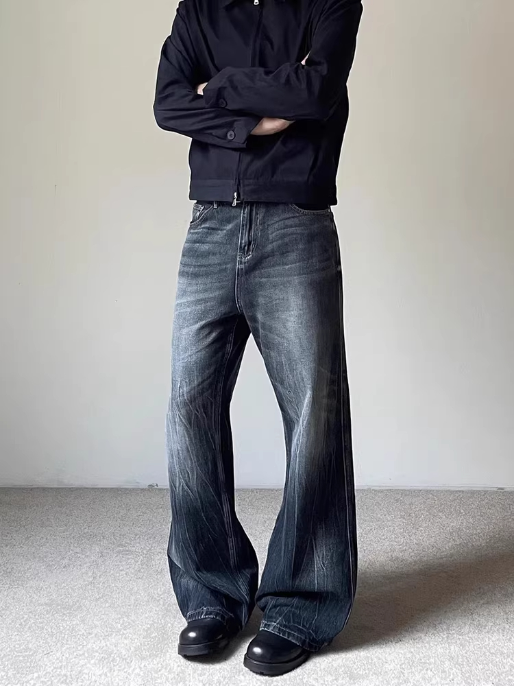 Washed Blue Grey  Pattern Men' - Street Fashion Vibes recension och pris