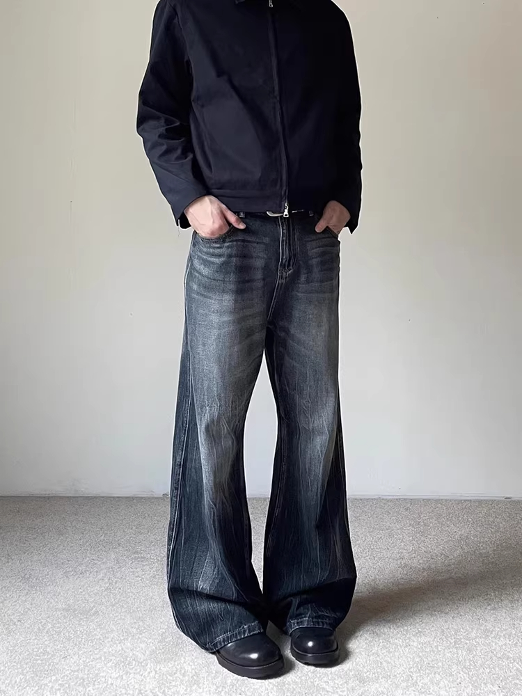 Washed Blue Grey  Pattern Men' - Street Fashion Vibes recension och pris