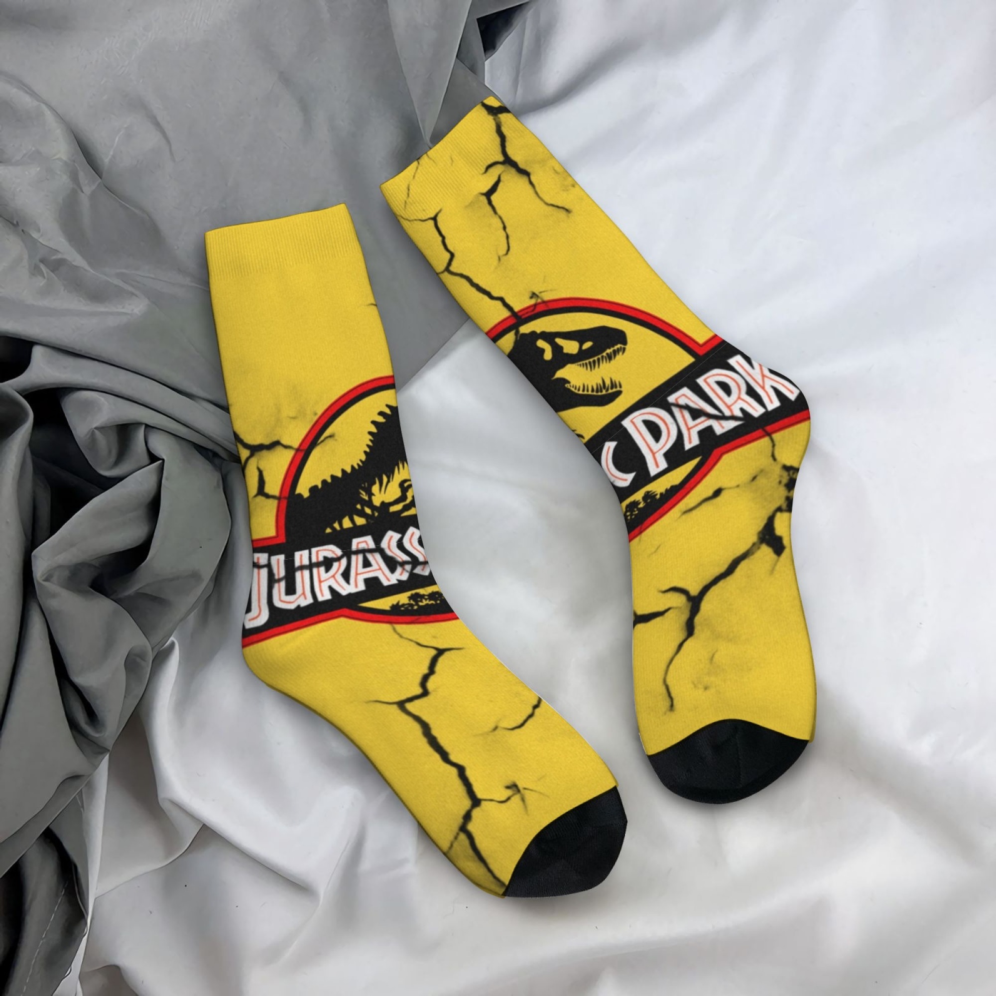 Jurassic Park Dinosaur Socks R - Street Fashion Style Youtube recension och pris
