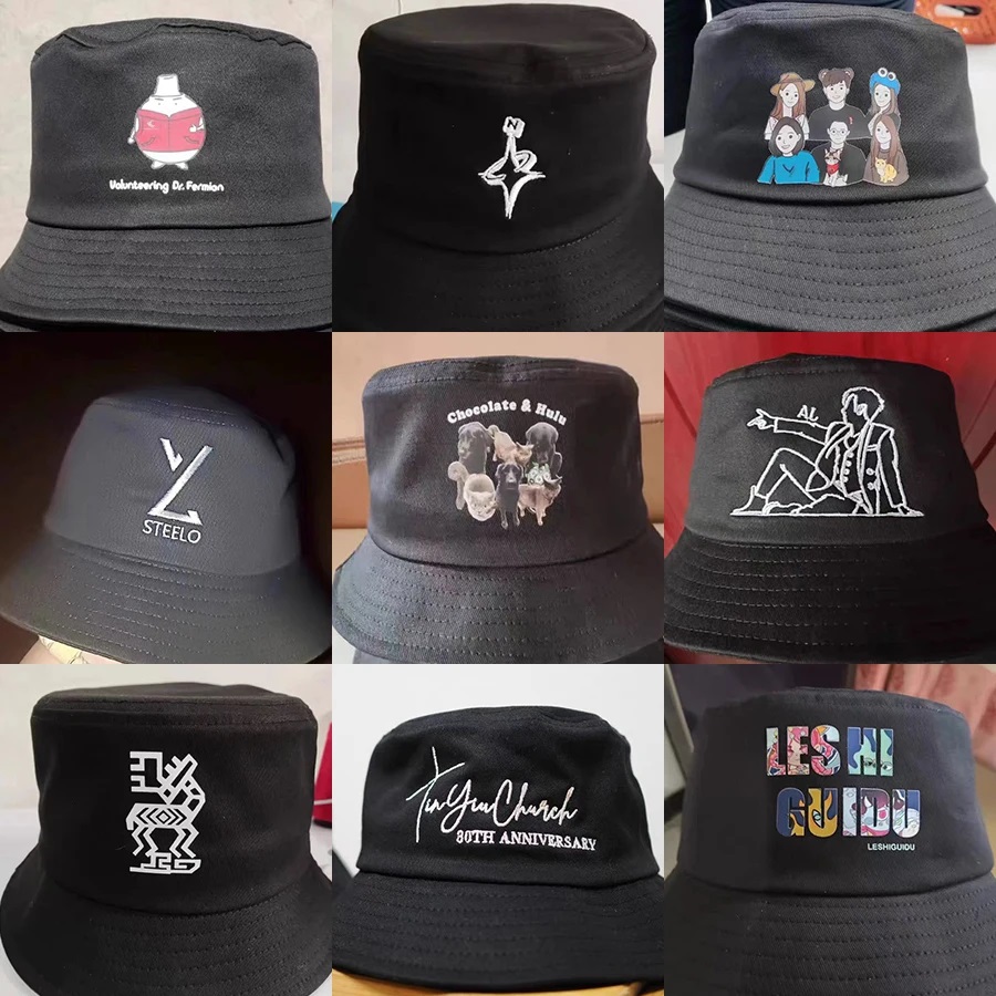 Custom DIY Embroidery Printed  - Bucket Hat Embroidered recension och pris