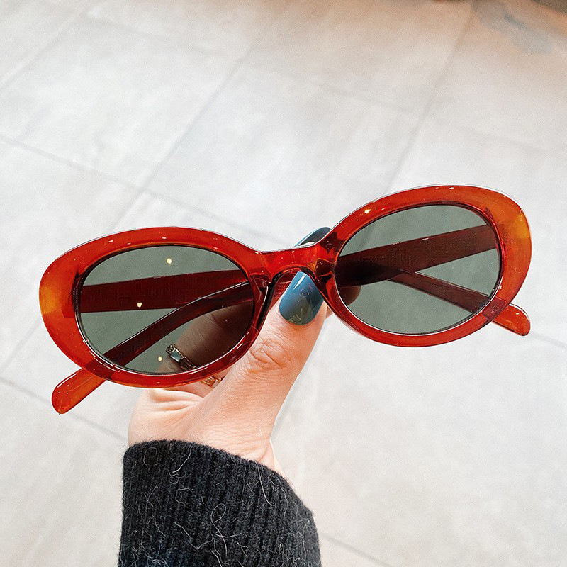 Vintage Small Oval Sunglasses  - Street Fashion Brands recension och pris