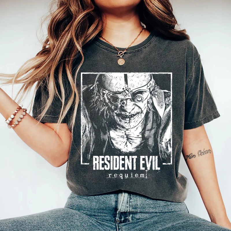 Retro Resident Evil 9 Requiem  - Street Fashion Style Male recension och pris