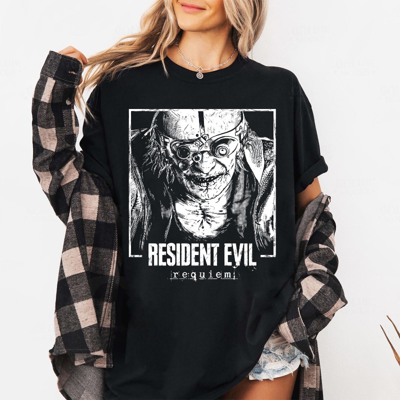 Retro Resident Evil 9 Requiem  - Street Fashion Style Male recension och pris