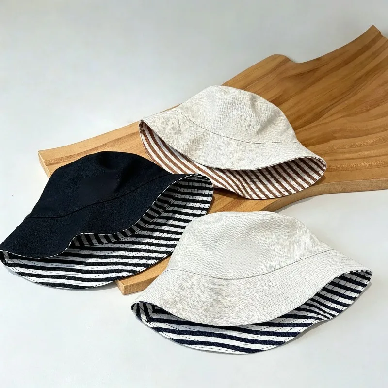 2026 New Striped Embroidered R - Bucket Hat Embroidered recension och pris