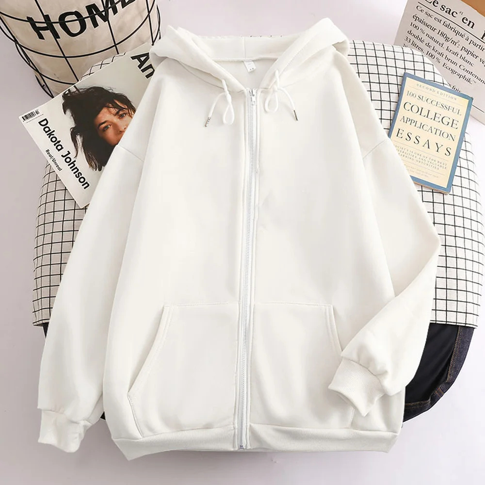 High Street Hoodie Men Solid C - Street Fashion Zip Up Hoodie recension och pris
