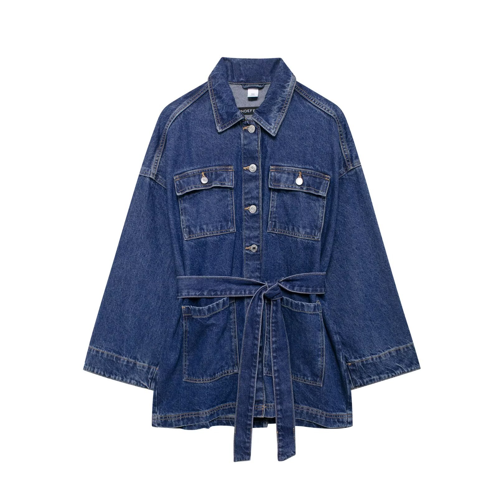 Women's Denim Jacket Solid Col - Street Fashion Winter 2025 recension och pris