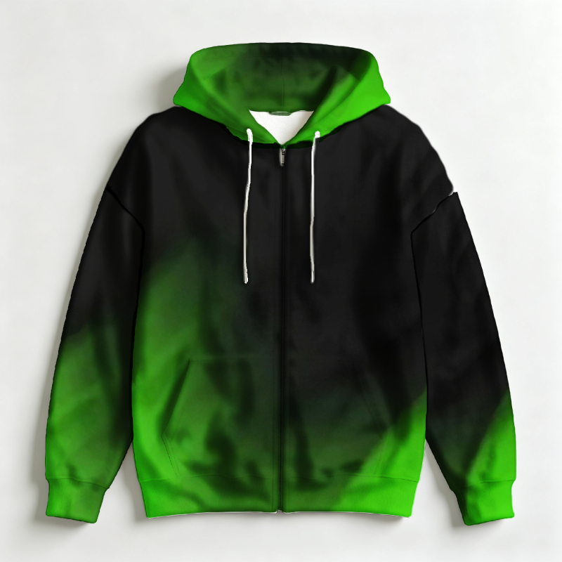Men Zip Hooded Sweatshirt 3D L - Street Fashion Definition recension och pris