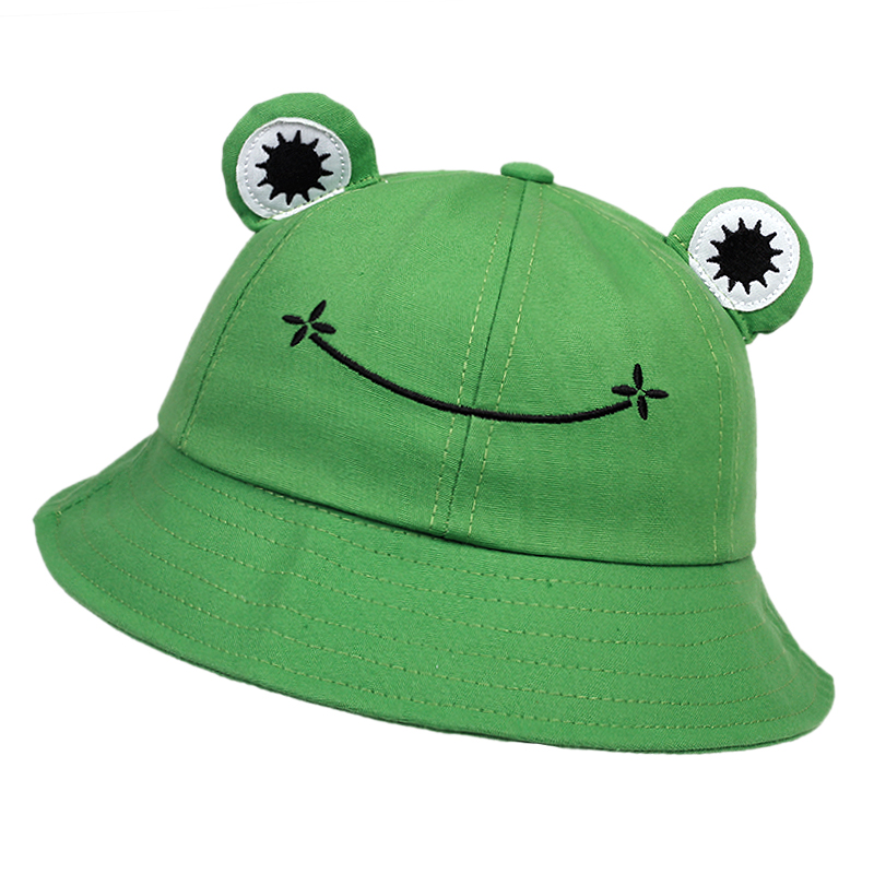 Cute Frog Bucket Hats Women Bu - Bucket Hat Embroidered recension och pris