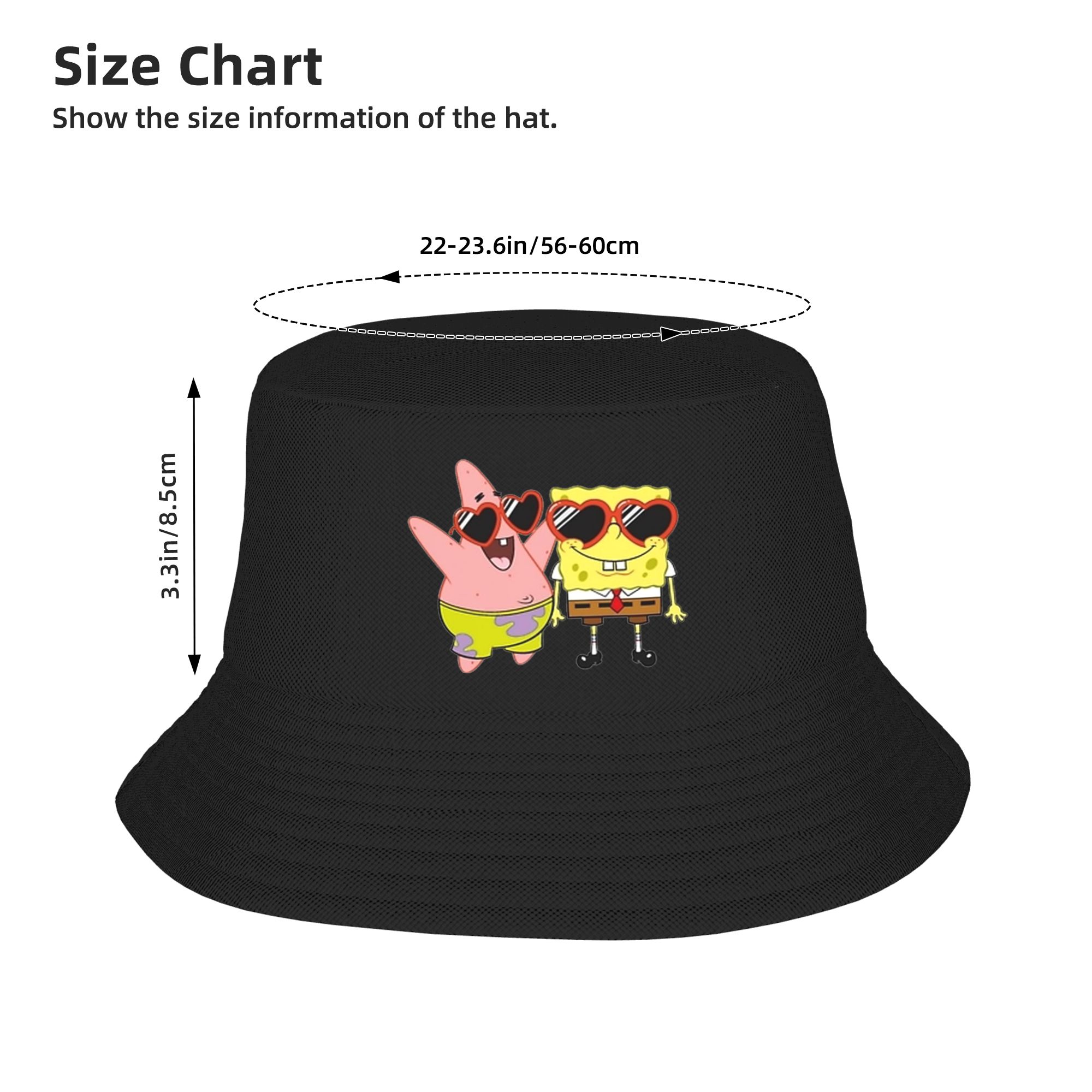 Spongebobs Bucket Hat heart St - Bucket Hat Embroidered recension och pris