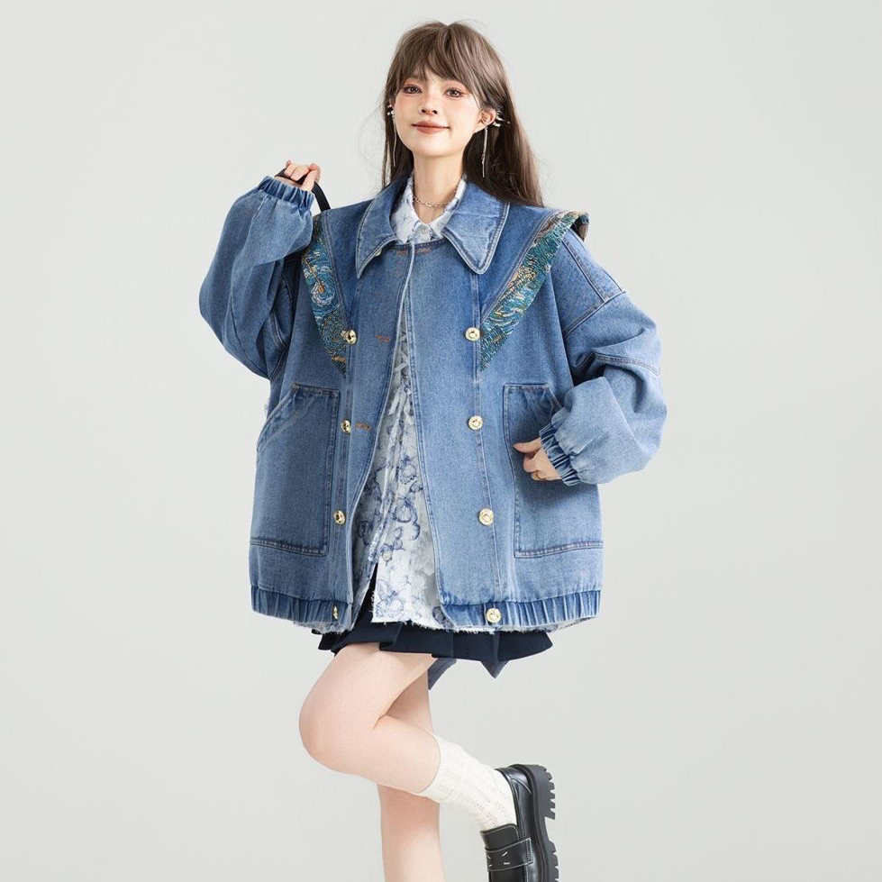 Vintage Denim Jacket Outwear W - Street Fashion Winter 2025 recension och pris