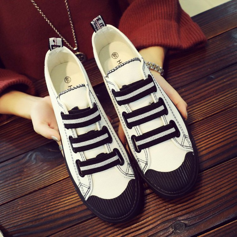 Korean Style Slip-On Canvas Sh - Street Fashion Vibes recension och pris