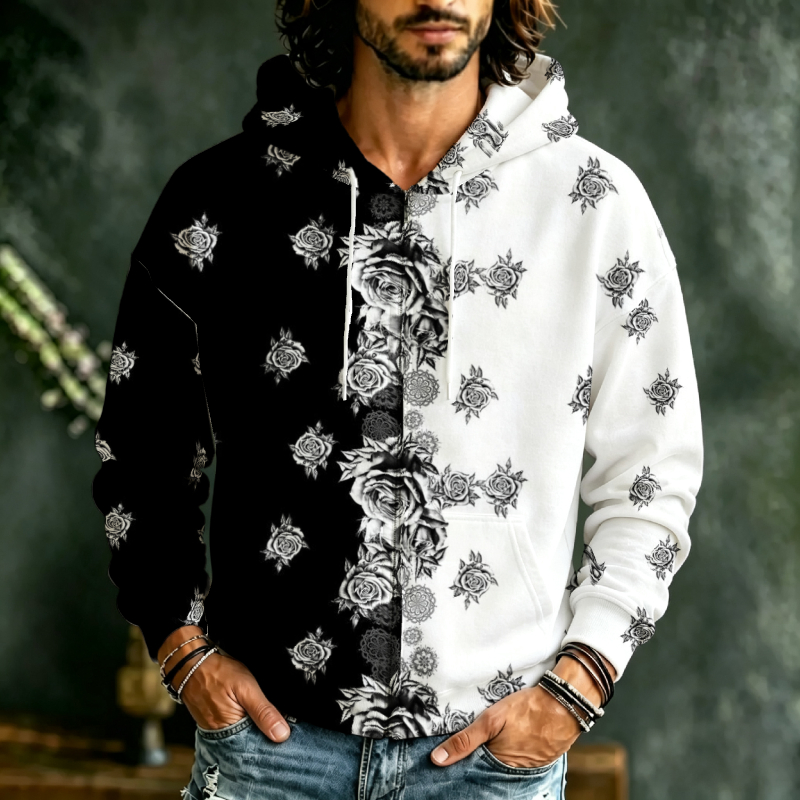 Men Zip Hooded Sweatshirt 3D F - Street Fashion Definition recension och pris