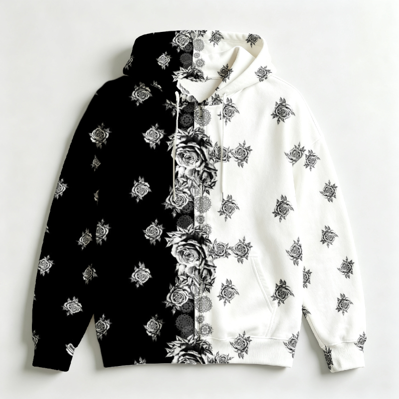 Men Zip Hooded Sweatshirt 3D F - Street Fashion Definition recension och pris