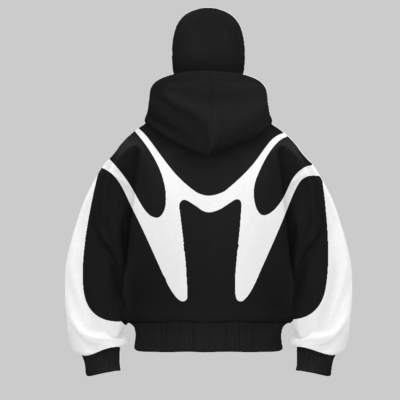 Retro Printed Devil Pattern Do - Street Fashion Zip Up Hoodie recension och pris