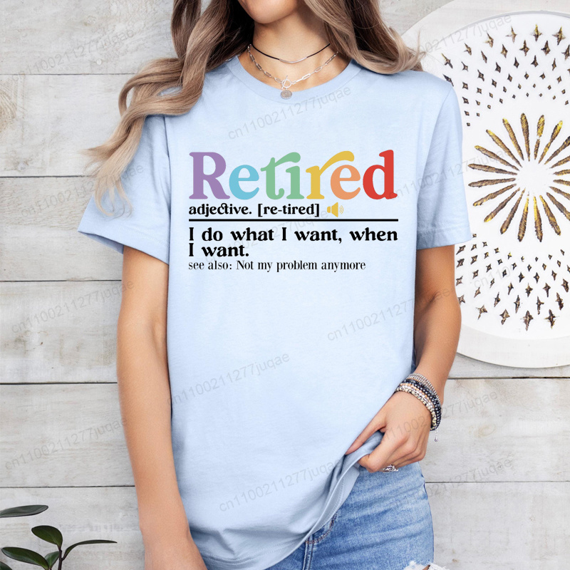 Funny Retirement Tee Retired D - Street Fashion Definition recension och pris