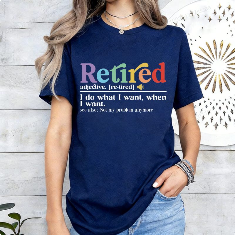 Funny Retirement Tee Retired D - Street Fashion Definition recension och pris