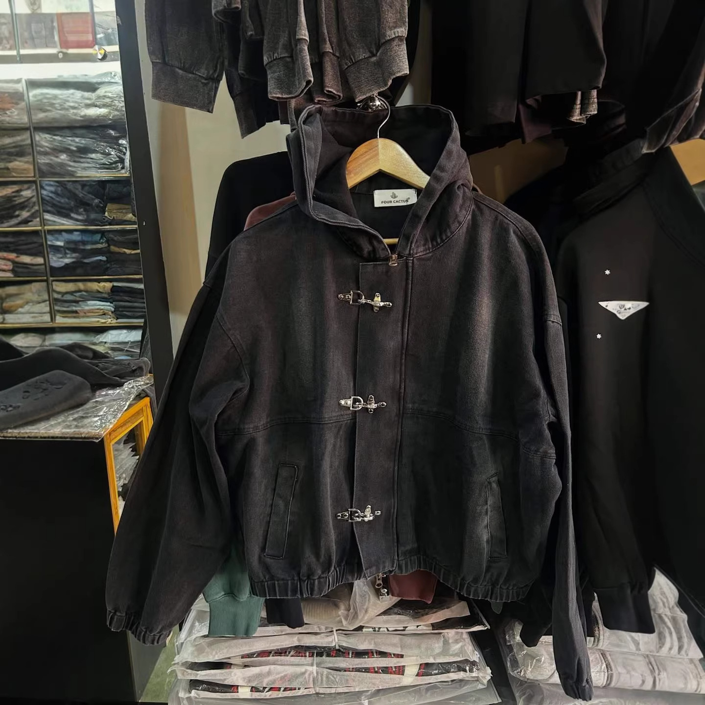 New Fashion Jacket Retro Ameri - Street Fashion Zip Up Hoodie recension och pris