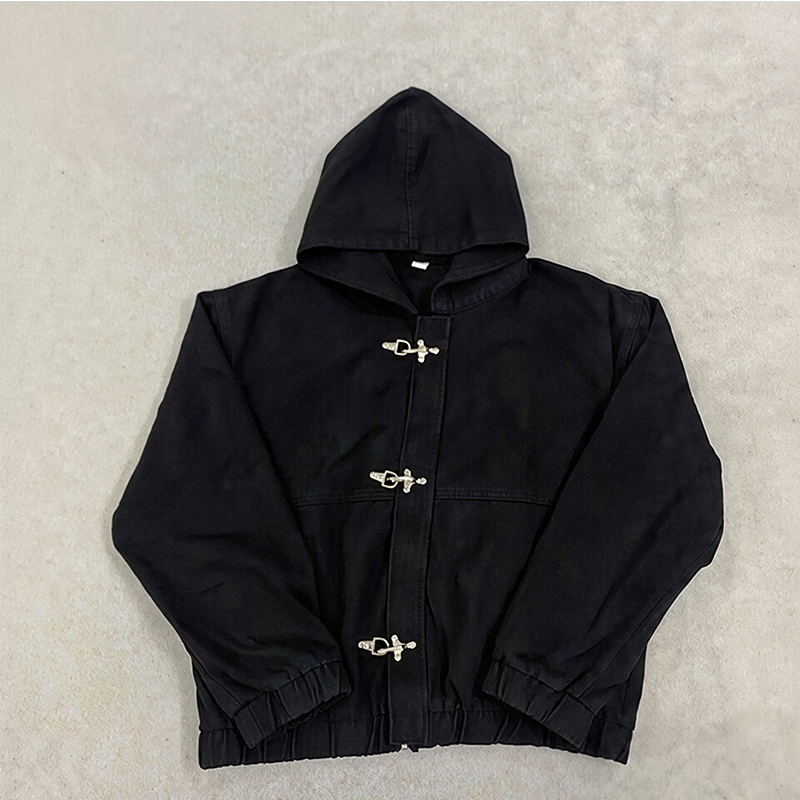 New Fashion Jacket Retro Ameri - Street Fashion Zip Up Hoodie recension och pris