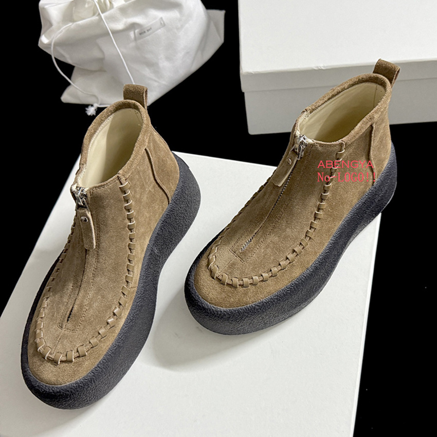 2025 Winter Suede Leather Plat - Street Fashion Winter 2025 recension och pris