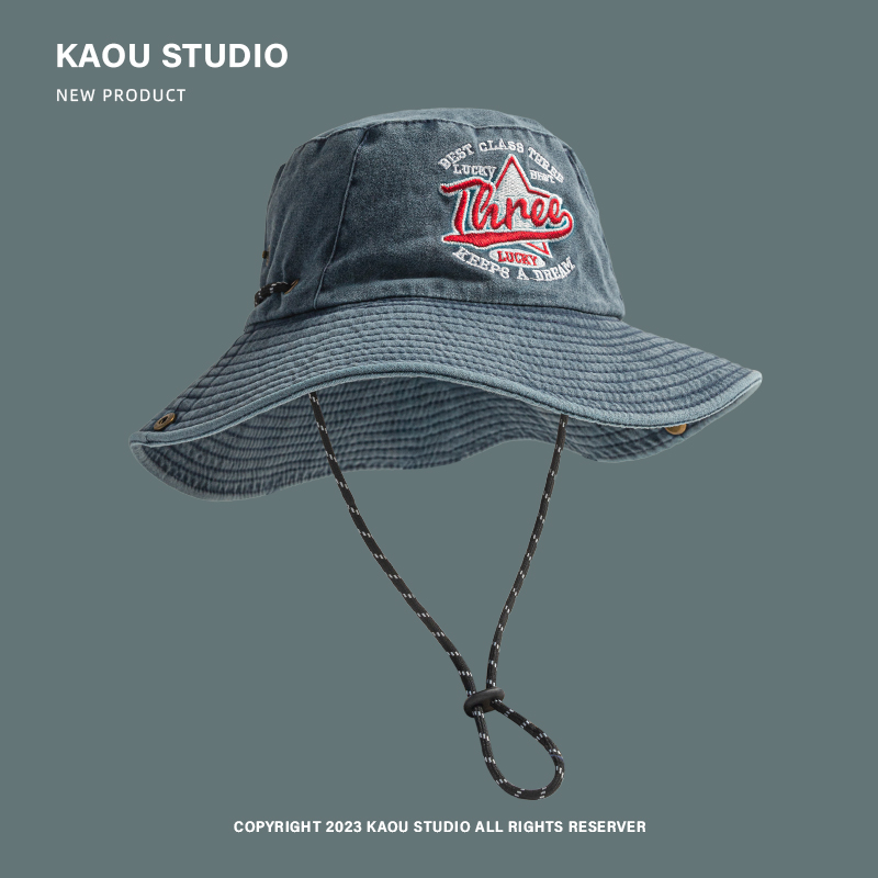 Retro letter embroidered cowbo - Bucket Hat Embroidered recension och pris