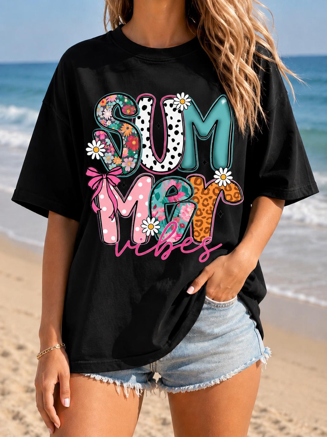 Summer Vibes Floral Beach Grap - Street Fashion Vibes recension och pris