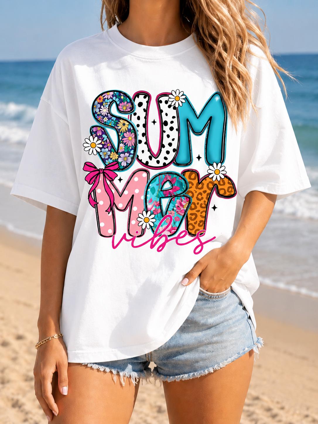 Summer Vibes Floral Beach Grap - Street Fashion Vibes recension och pris