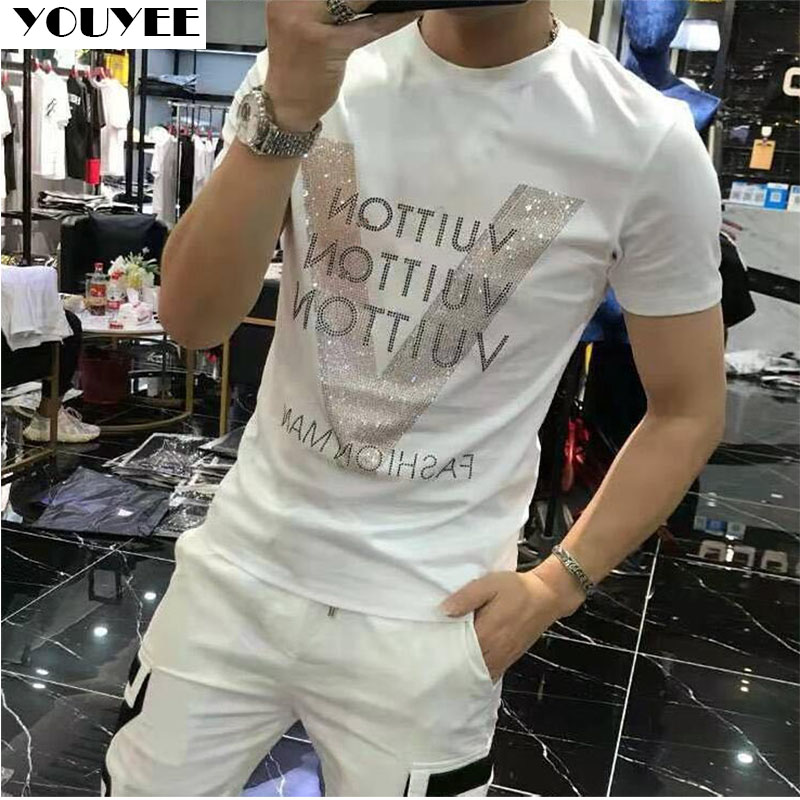 T-shirt Designer Clothes Men M - Street Fashion Style Male recension och pris