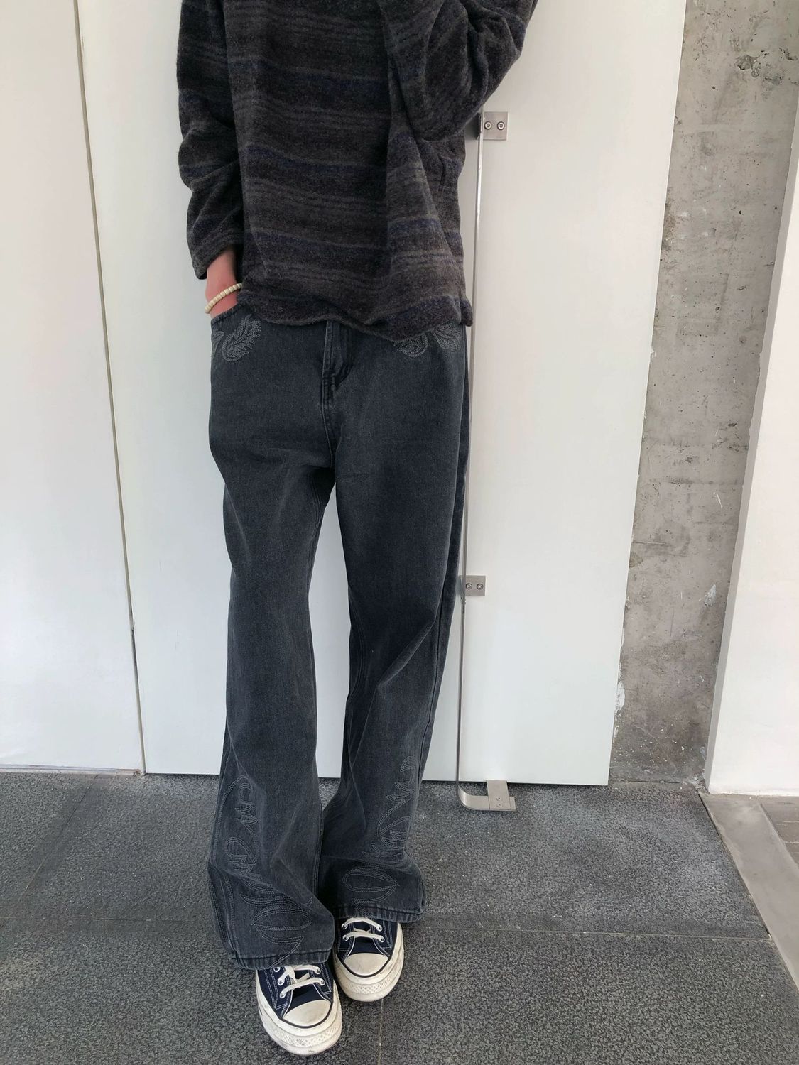 Men's Fashionable Embroidery P - Street Fashion Vibes recension och pris