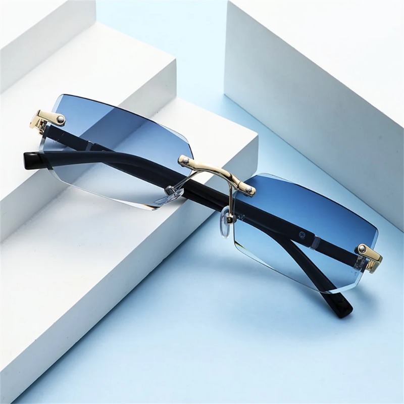 Trendy Rimless Sunglasses for  - Street Fashion Brands recension och pris