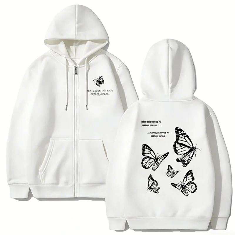 Life Is Strange Print Zipper H - Street Fashion Zip Up Hoodie recension och pris